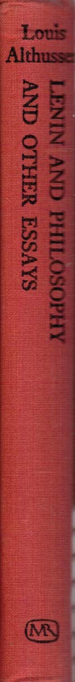 Lenin and Philosophy and Other Essays