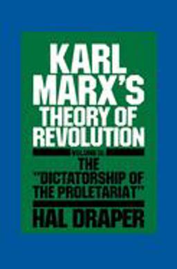 Karl Marx's Theory of Revolution III  9780853456742 Front Cover
