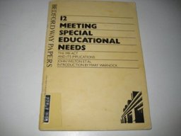 Meeting Special Educational Needs
