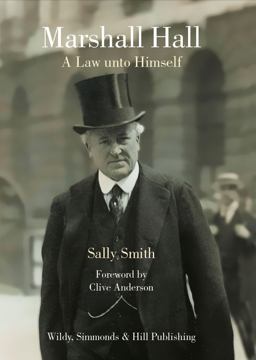 Marshall Hall A Law unto Himself  9780854901876 Front Cover