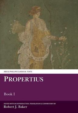 Propertius Book I 2001 9780856687297 Front Cover