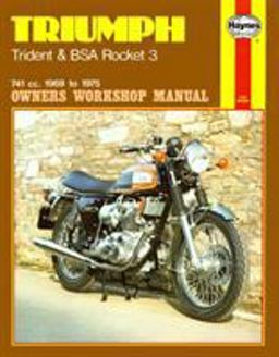 Triumph Trident and BSA Rocket 3 Owners Workshop Manual, No. 136