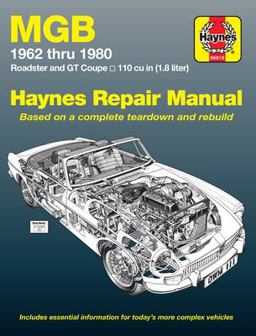 MGB Roadster and GT Coupe 1962 Thru 1980 Haynes Repair Manual
