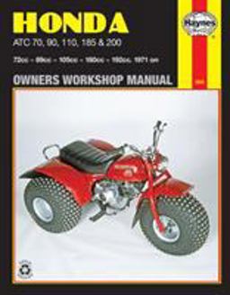 Honda ATC 70, 90, 110, 185 and 200 Owners Workshop Manual