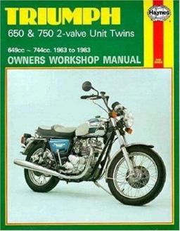 Triumph 650 and 750 2-Valve Twins Owners Workshop Manual, No. 122