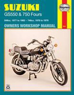 Suzuki GS550 and GS750 Fours Owners Workshop Manual, No. M363 '76-'82  9780856969461 Front Cover