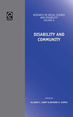 Disability and Community Disability and Community