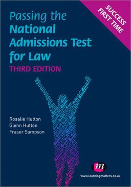 Passing the National Admissions Test for Law (LNAT) 3rd 9780857254856 Front Cover