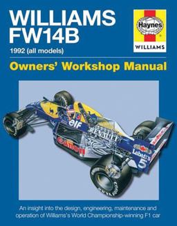 Williams FW14B Manual 1992  9780857338259 Front Cover