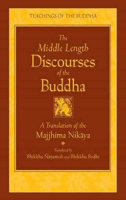 Middle Length Discourses of the Buddha A Translation of the Majjhima Nikaya  9780861710720 Front Cover