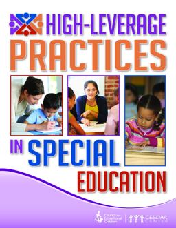 High-Leverage Practices in Special Education The Final Report of the HLP Writing Team  9780865865266 Front Cover