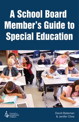 School Board Member's Guide to Special Education  9780865865518 Front Cover
