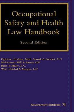 Occupational Safety and Health Law Handbook 2nd 9780865879843 Front Cover