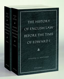 History of English Law Before the Time of Edward I (2-Volumes) 2nd 9780865977525 Front Cover