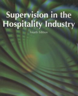 Supervision in the Hospitality Industry  9780866122955 Front Cover