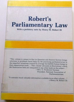Robert's Parliamentary Rules of Order