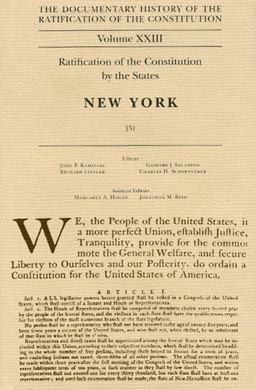 Documentary History of the Ratification of the Constitution, Volume 23 Documentary History of the Ratification of the Constitution, Volume 23