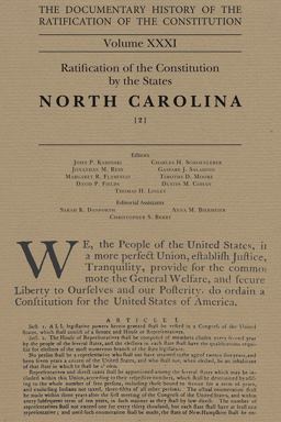 The Documentary History of the Ratification of the Constitution, Volume 31 The Documentary History of the Ratification of the Constitution, Volume 31