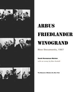 Arbus / Friedlander / Winogrand New Documents 1967  9780870709555 Front Cover