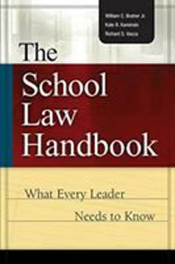 School Law Handbook What Every Leader Needs to Know  9780871208415 Front Cover