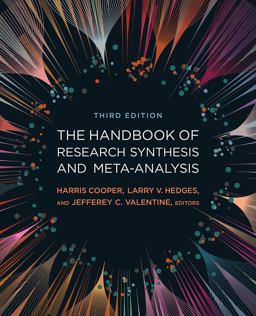 The Handbook of Research Synthesis and Meta-analysis:  9780871540058 Front Cover
