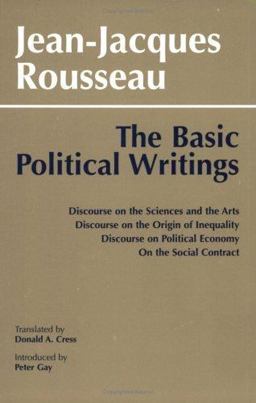 Basic Political Writings Discourse on the Sciences and the Arts  9780872200470 Front Cover