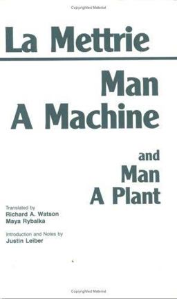 Man a Machine Man a Plant  9780872201941 Front Cover
