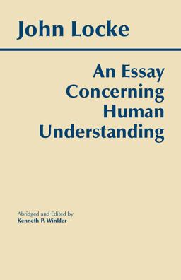 Essay Concerning Human Understanding  9780872202160 Front Cover