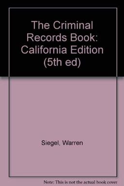 The Criminal Records Book The Criminal Records Book