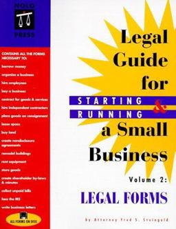 Legal Forms for Starting and Running a Small Business