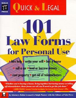 101 Law Forms for Personal Use