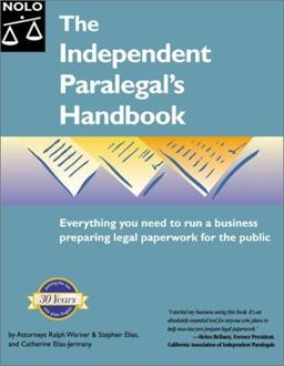 The Independent Paralegal's Handbook The Independent Paralegal's Handbook