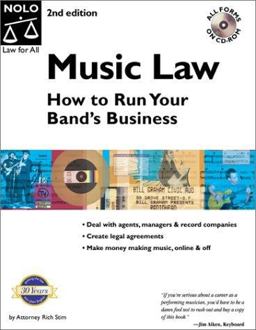 Music Law How to Run Your Band's Business 2nd 2001 9780873377836 Front Cover
