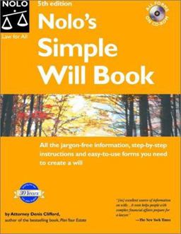 Nolo's Simple Will Book