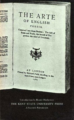 Arte of English Poesie  9780873380461 Front Cover
