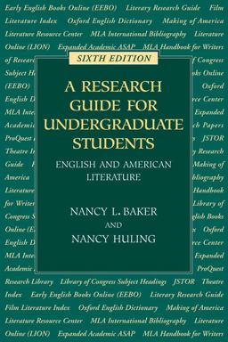 Research Guide for Undergraduate Students 6th 9780873529242 Front Cover