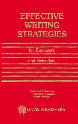 Effective Writing Strategies for Engineers and Scientists  9780873710992 Front Cover