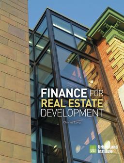 Finance for Real Estate Development  9780874204308 Front Cover