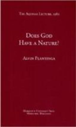 Does God Have a Nature? 1st 9780874621457 Front Cover