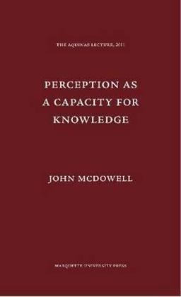 Perception As a Capacity for Knowledge