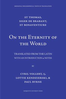 On the Eternity of the World  9780874622164 Front Cover
