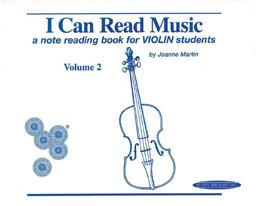 I Can Read Music, Vol 2 A Note Reading Book for VIOLIN Students  9780874874273 Front Cover