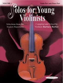Solos for Young Violinists, Vol 1 Selections from the Student Repertoire  9780874879889 Front Cover