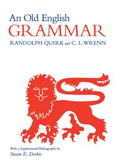 Old English Grammar  9780875805603 Front Cover