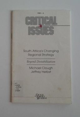 South Africa Changing Regional Strategy