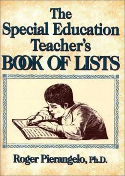 Special Education Teacher's Book of Lists  9780876288764 Front Cover