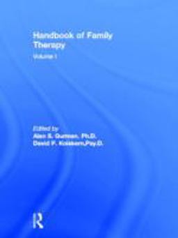 Handbook of Family Therapy  9780876302422 Front Cover