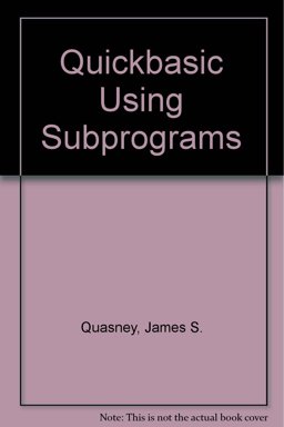 Quickbasic Subprograms W/5. 4dk