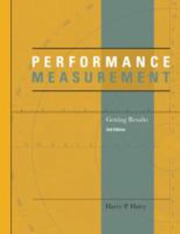 Performance Measurement Getting Results 2nd 9780877667346 Front Cover
