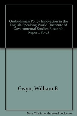 Ombudsman Policy Innovation in the English-Speaking World